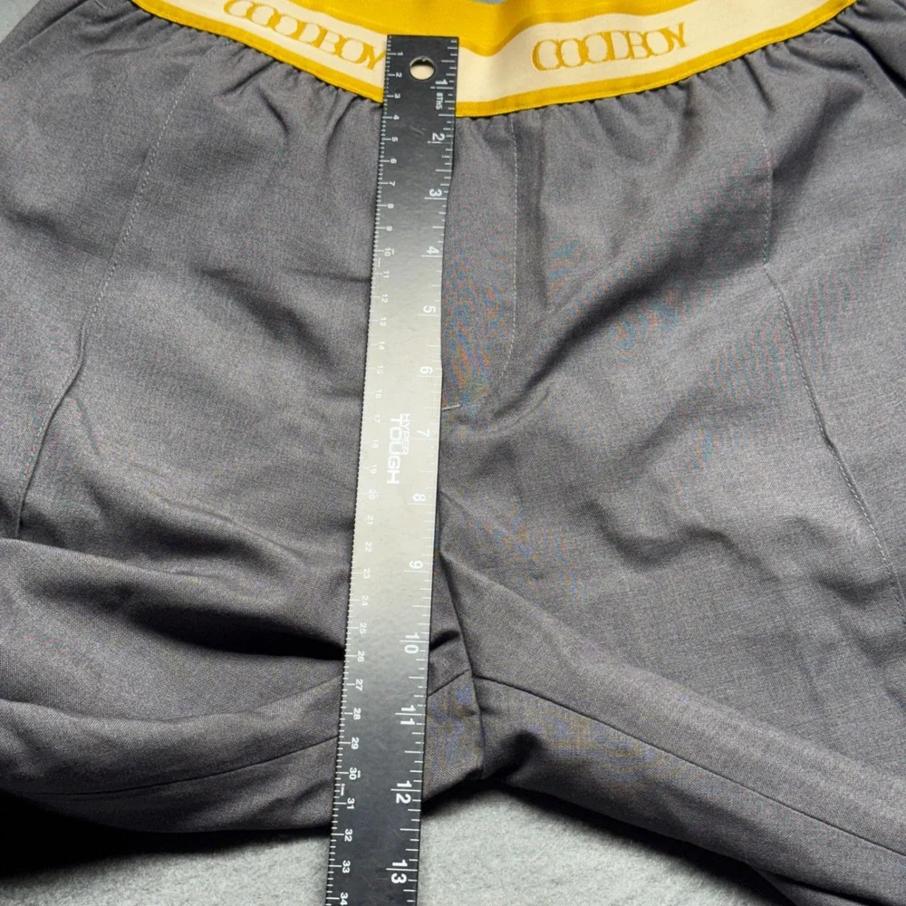 Goodboy Limited Collection Grey Wool Trousers Elastic Logo Waist GB-PT34 Size M